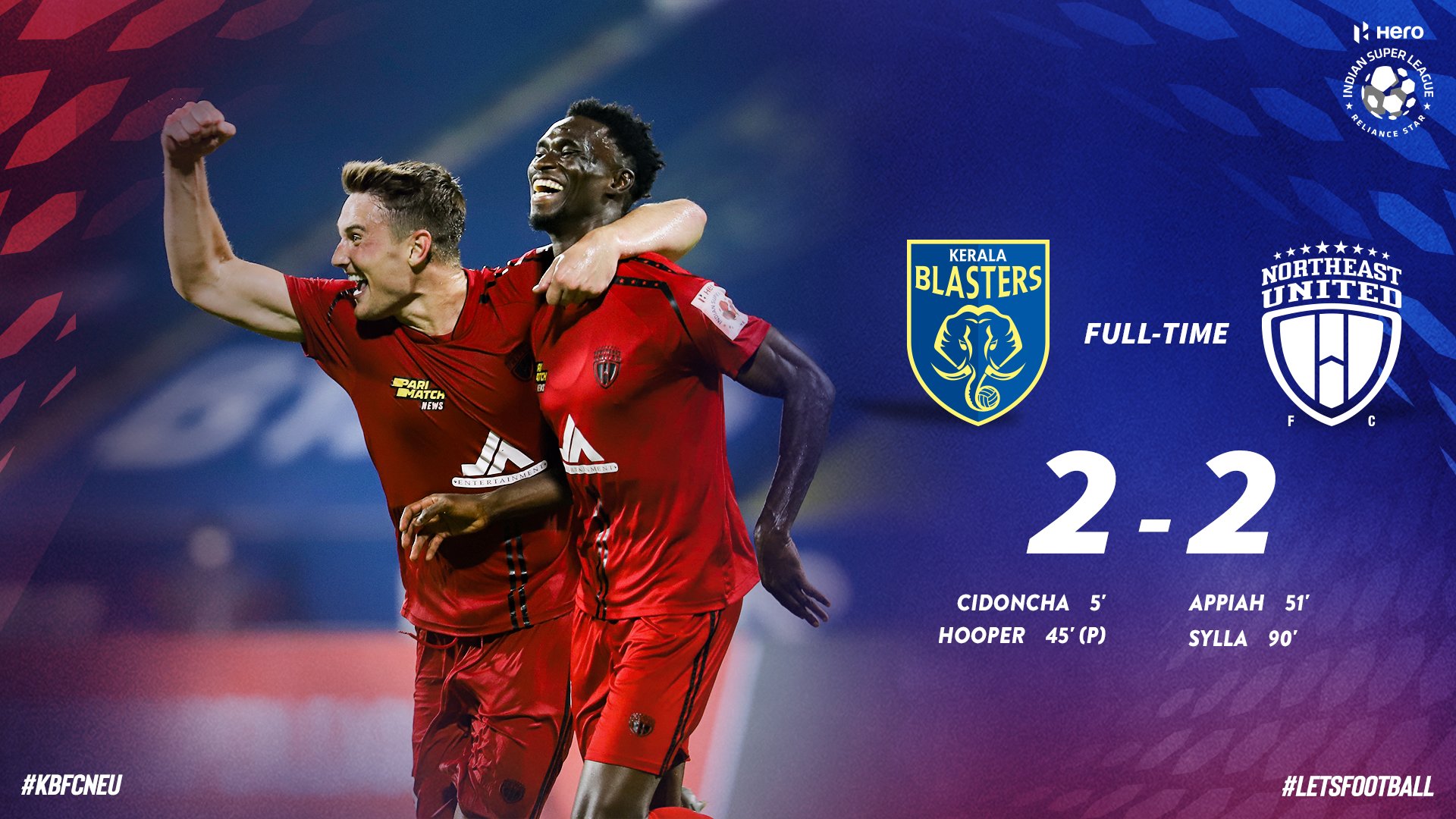 Kerala+Blasters+and+Northeast+United+shared+points+in+an+entertaining+match