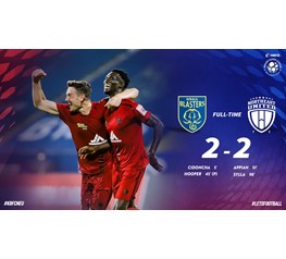 Kerala Blasters and Northeast United shared points in an entertaining match